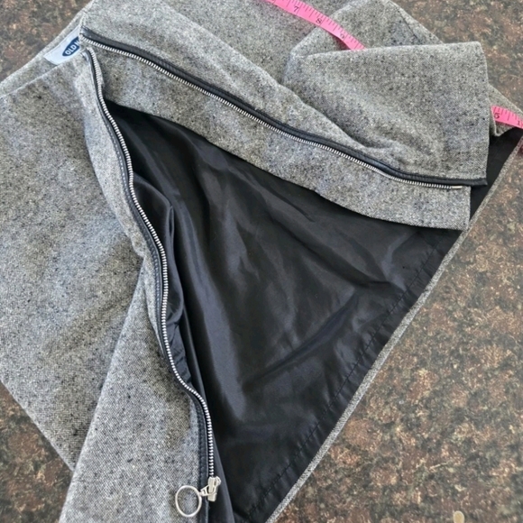 Vintage y2k Old Navy zip up Grey skirt size 6 - Picture 5 of 7